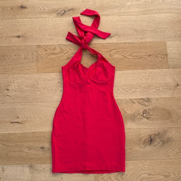 Lovers + Friends - Monica Halter Neck Mini Dress in Red - Picture 1 of 6
